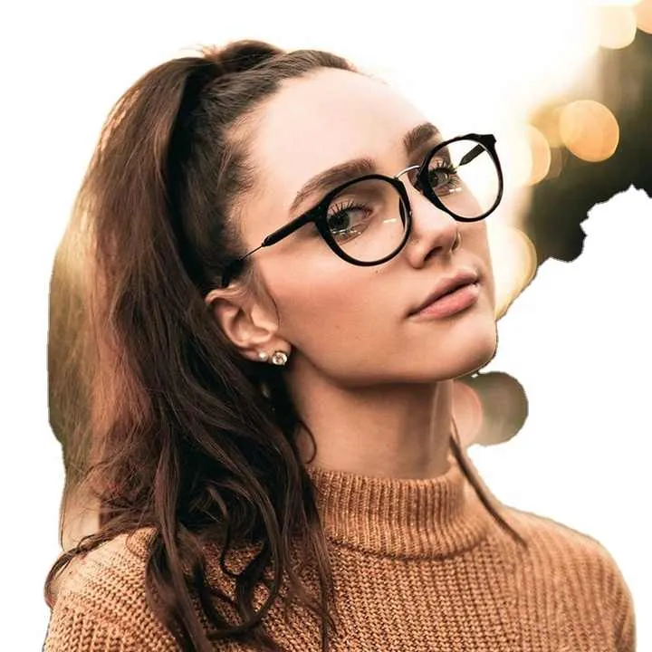 موضة جديدة فاخرة تصميم إيطالي إطارات نظارات بشعار مخصص نظارات عتيقة للنساء والرجال ضوء أزرق PC أوروبا الولايات المتحدة الأمريكيةNew Fashion Luxury Italian Design Custom Logo Eyeglasses Frames Vintage Glasses for Women Men Blue Light PC Europe USA