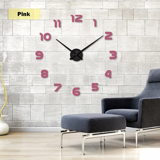 2019 TopSelling New Metal Modern 3D DIY Wall Clock
