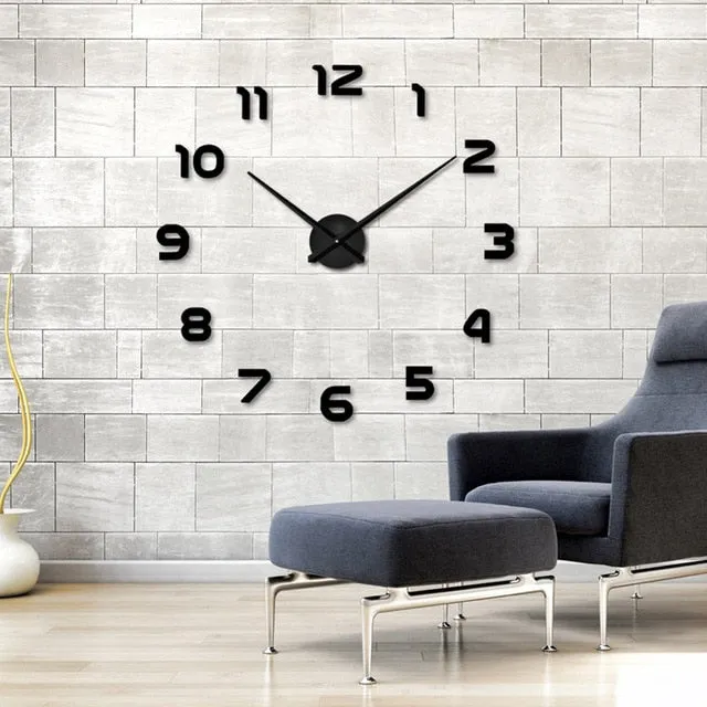 2019 TopSelling New Metal Modern 3D DIY Wall Clock