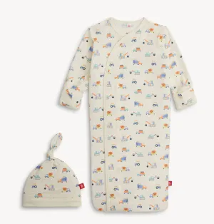 Can You Dig It Modal Magnetic Sleeper Gown   Hat Set