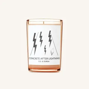 Concrete After Lightning Candle