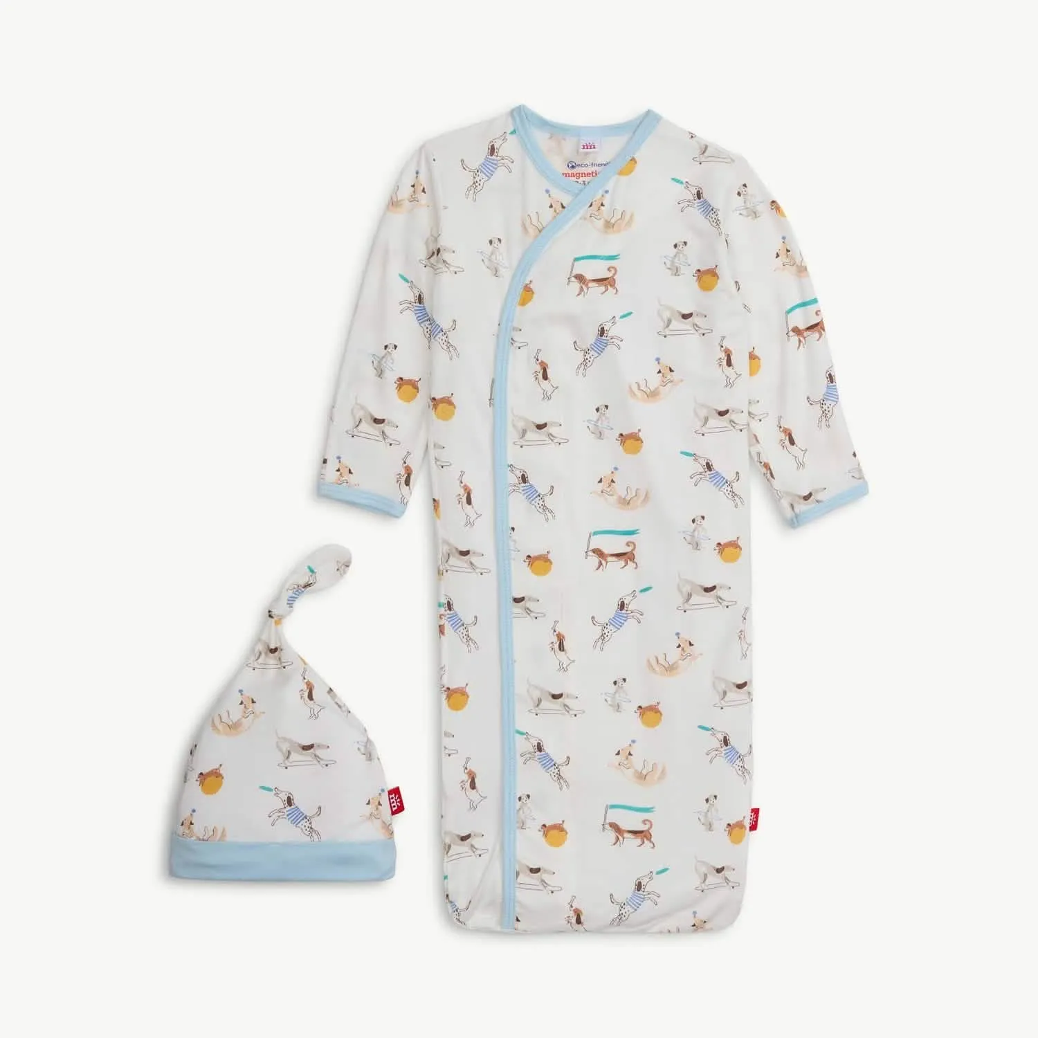 Howlarious Modal Magnetic Sleeper Gown   Hat Set
