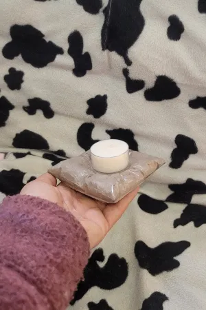 "Pillow" Concrete Tealight Holder