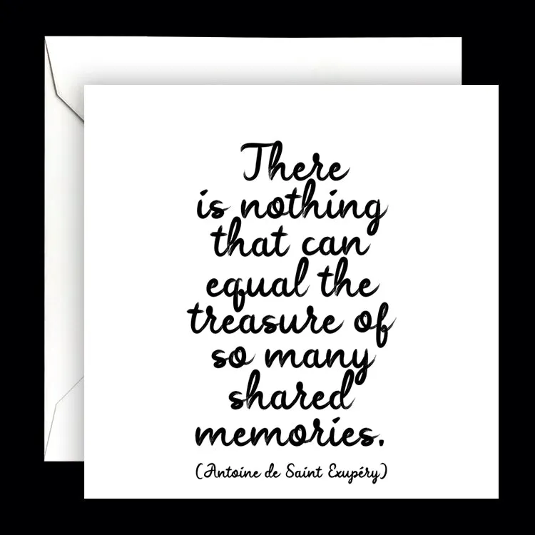 "shared memories" card