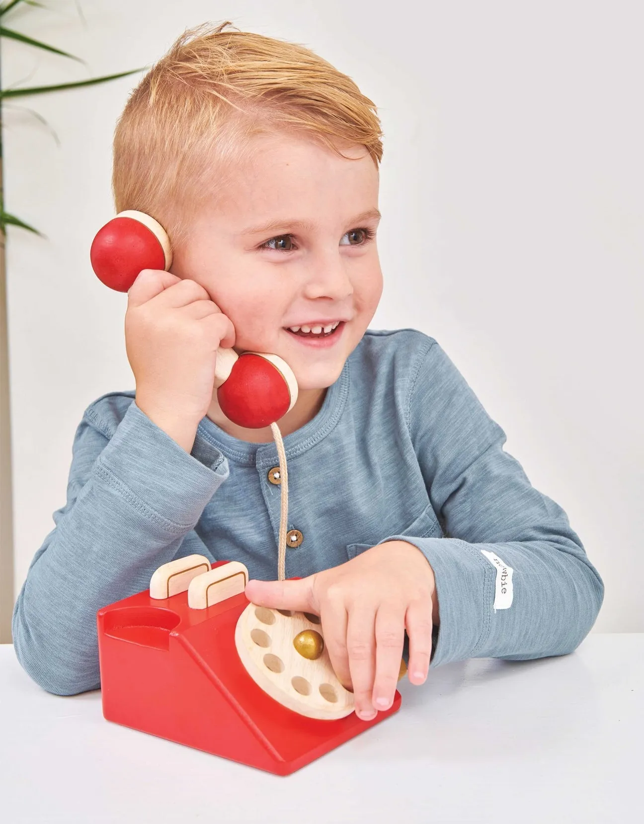 Vintage Phone Wooden Toy