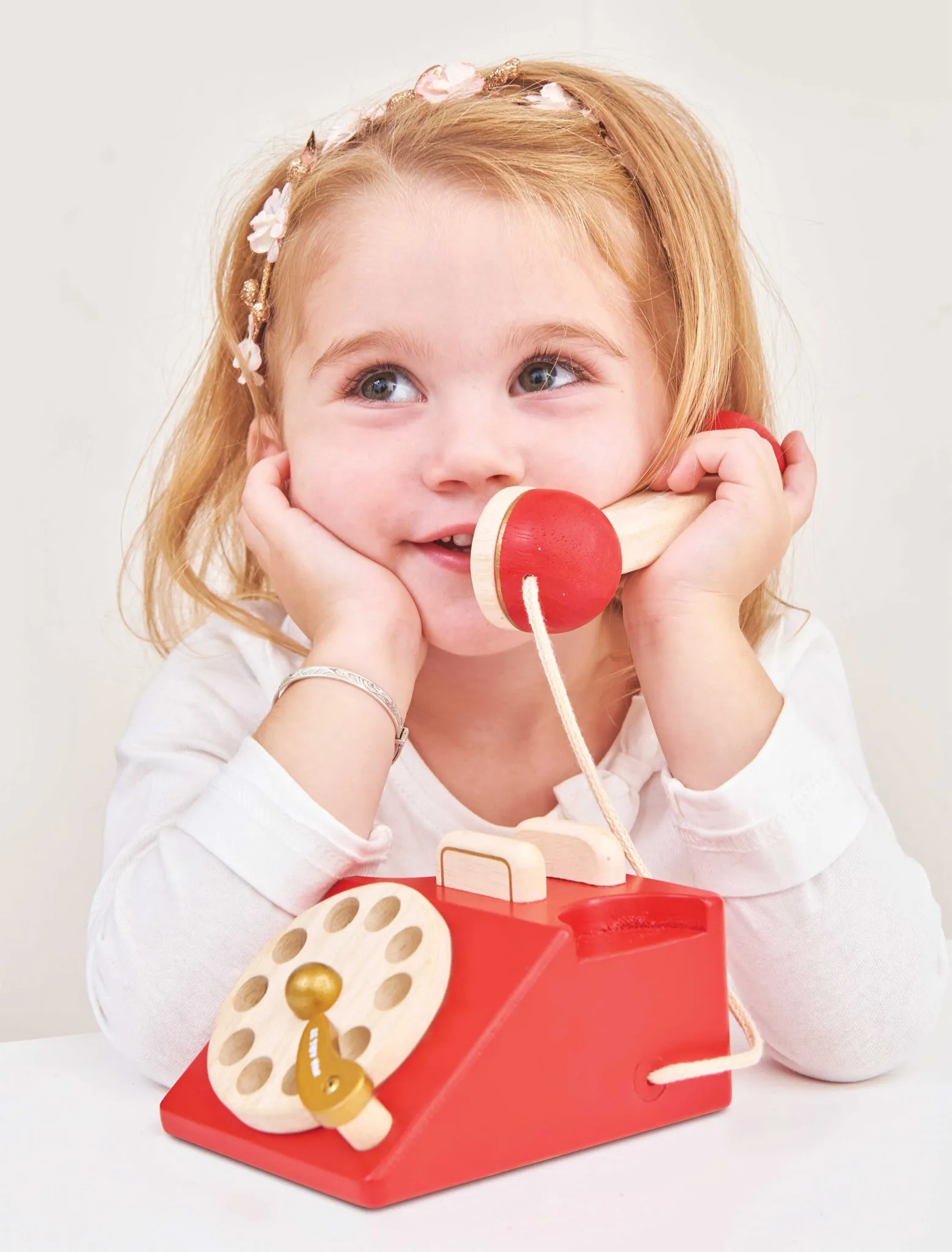 Vintage Phone Wooden Toy