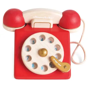Vintage Phone Wooden Toy