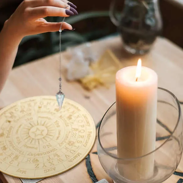 WoodArt - Astrology board with symbols