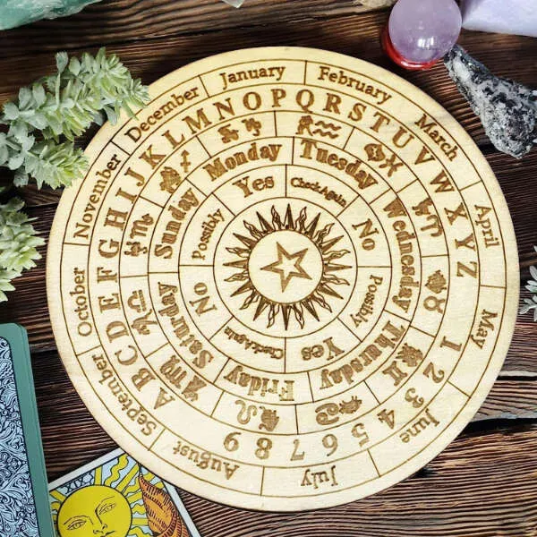 WoodArt - Astrology board with symbols